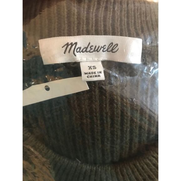 Madewell Sweater Thompson Pocket Boxy Pullover Elm - Picture 8 of 12